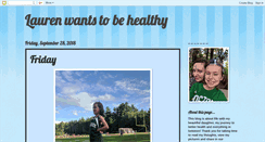 Desktop Screenshot of laurenwantstobehealthy.blogspot.com