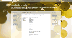 Desktop Screenshot of legaljobsinindia.blogspot.com