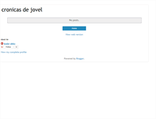 Tablet Screenshot of cronicasdejovel.blogspot.com