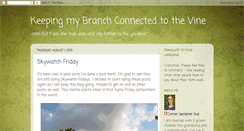 Desktop Screenshot of branchconnectedtothevine.blogspot.com