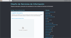 Desktop Screenshot of disenodeserviciosdeinformacion.blogspot.com