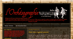 Desktop Screenshot of orchesographie.blogspot.com