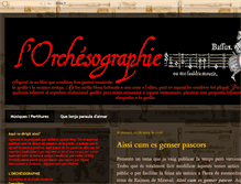 Tablet Screenshot of orchesographie.blogspot.com