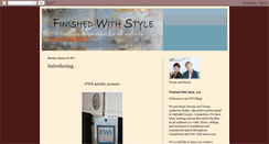 Desktop Screenshot of finishedwithstyle.blogspot.com