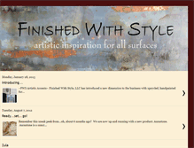 Tablet Screenshot of finishedwithstyle.blogspot.com