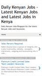 Mobile Screenshot of dailykenyanjobs.blogspot.com