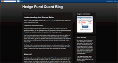 Desktop Screenshot of hedgefundquant.blogspot.com