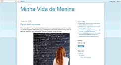 Desktop Screenshot of minhavidademenininha.blogspot.com