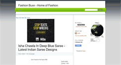 Desktop Screenshot of fashion-buxx.blogspot.com