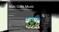 Desktop Screenshot of mattgilesmusic.blogspot.com