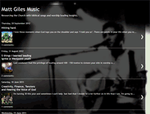 Tablet Screenshot of mattgilesmusic.blogspot.com