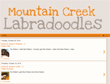 Tablet Screenshot of mtcreeklabradoodles.blogspot.com