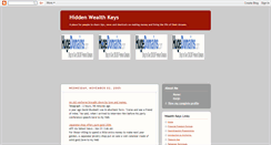Desktop Screenshot of hidden-wealth-keys.blogspot.com