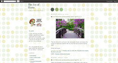 Desktop Screenshot of joyofhome.blogspot.com