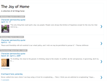 Tablet Screenshot of joyofhome.blogspot.com