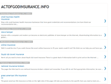 Tablet Screenshot of actofgodinsurance.blogspot.com