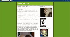 Desktop Screenshot of jimmyjoethecat.blogspot.com