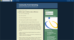 Desktop Screenshot of communityeventmarketing.blogspot.com