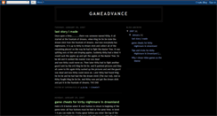 Desktop Screenshot of gameadvance.blogspot.com