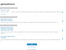 Tablet Screenshot of gameadvance.blogspot.com