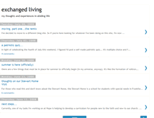 Tablet Screenshot of exchangedliving.blogspot.com