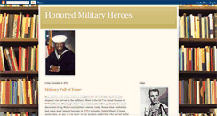 Desktop Screenshot of famousmilitaryheroes.blogspot.com