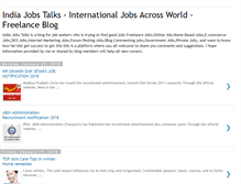 Tablet Screenshot of indiajobstalks.blogspot.com