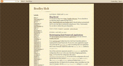 Desktop Screenshot of bradley-holt.blogspot.com