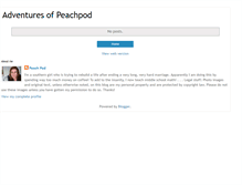 Tablet Screenshot of peachpod.blogspot.com