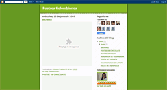 Desktop Screenshot of colombiapostres.blogspot.com