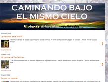 Tablet Screenshot of caminandobajoelmismocielo.blogspot.com