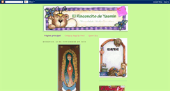 Desktop Screenshot of elrinconcitodeyasmin.blogspot.com