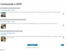Tablet Screenshot of conhecendoaufmt.blogspot.com