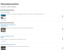 Tablet Screenshot of flatmattersonline.blogspot.com