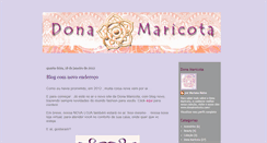 Desktop Screenshot of blogdadonamaricota.blogspot.com