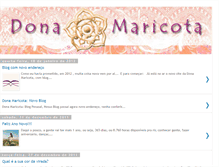 Tablet Screenshot of blogdadonamaricota.blogspot.com