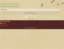 Tablet Screenshot of carmendiscentium.blogspot.com