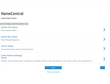 Tablet Screenshot of namecentral.blogspot.com