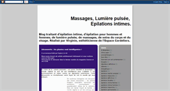 Desktop Screenshot of epilations-lumiere-pulsee-massages.blogspot.com