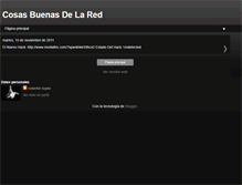 Tablet Screenshot of cosasbuenasdelared.blogspot.com