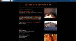 Desktop Screenshot of cuandoacoconocioate.blogspot.com