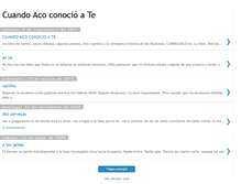 Tablet Screenshot of cuandoacoconocioate.blogspot.com
