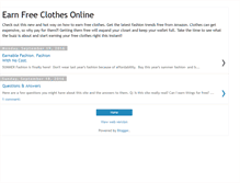 Tablet Screenshot of earnfreeclothesonline.blogspot.com