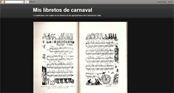 Desktop Screenshot of mislibretosdecarnaval.blogspot.com