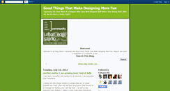 Desktop Screenshot of goodthingsthatmakedesigningmorefun.blogspot.com