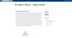 Desktop Screenshot of cuandoviajearoma.blogspot.com