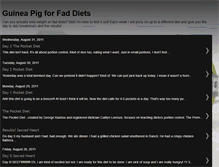 Tablet Screenshot of guineapigforfaddiets.blogspot.com