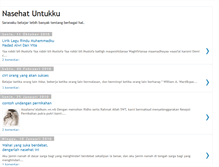 Tablet Screenshot of nasehat-untukku.blogspot.com