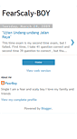 Mobile Screenshot of fearscaly-boy.blogspot.com