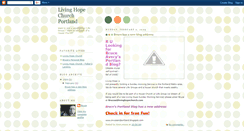 Desktop Screenshot of lhcportland.blogspot.com